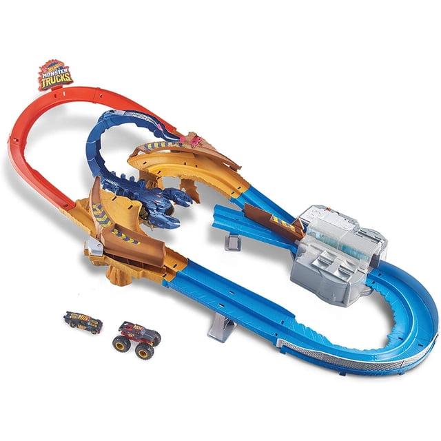 Ruedas calientes Monster Trucks Scorpion Raceway Boosted set Hot Wheels N/A