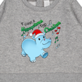 thumbnail image 3 of Inktastic I Want a Hippopotamus for Christmas Hippo in Santa Hat Baby Sweatshirt, 3 of 4
