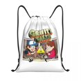 thumbnail image 3 of Mochila con cordón Bill Cipher Gravity Falls, mochila deportiva para gimnasio, bolsas de cuerdas para yoga, 3 of 5