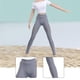 thumbnail image 5 of Pantalón de capa 1:6, disfraz de muñeca en miniatura, elástico, deportivo, informal, mini entrenamiento de yoga gris, 5 of 8