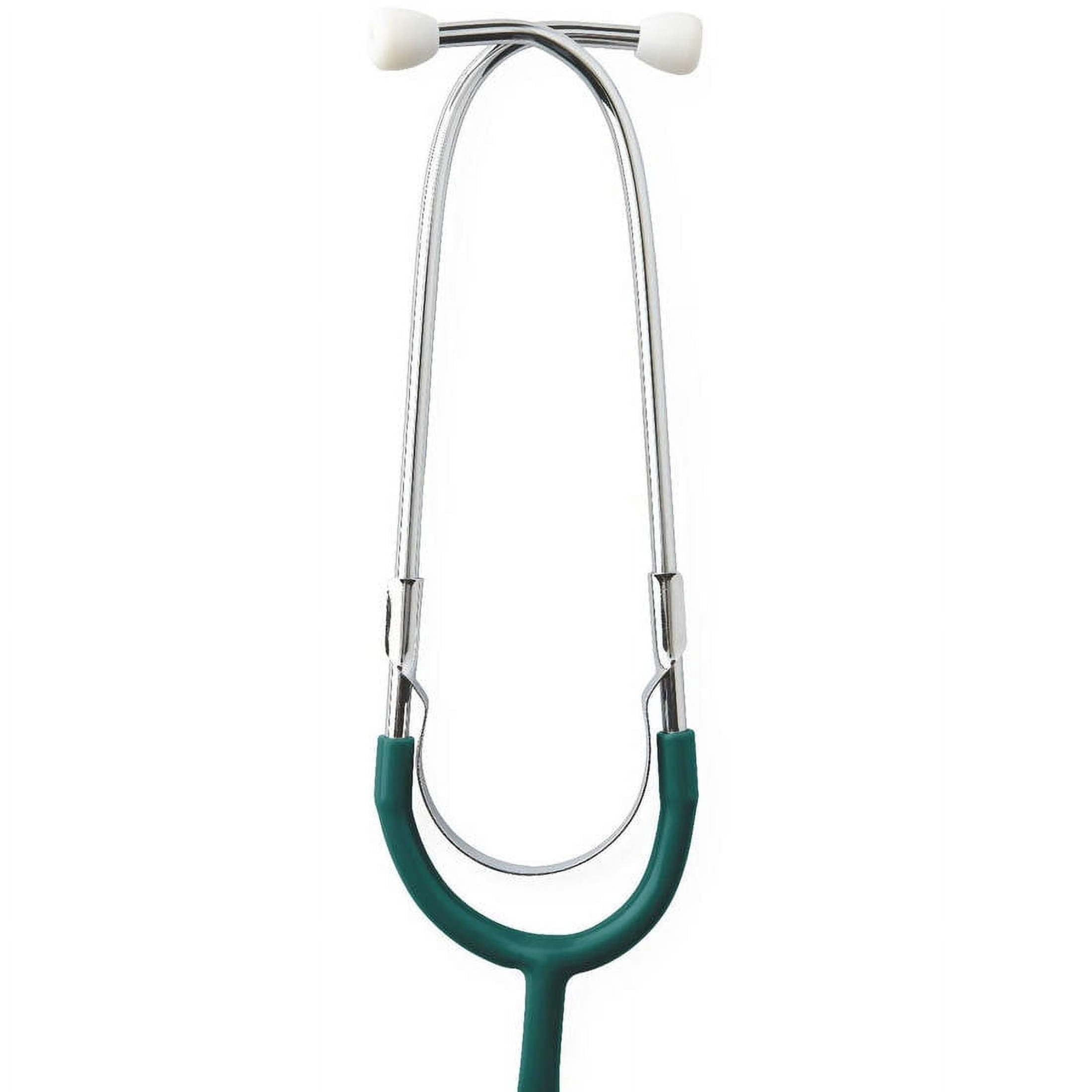 Medline Dual-Head Stethoscope, 22" Tubing, Hunter Green, Lightweight & Durable
