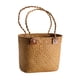 thumbnail image 2 of Cesta de almacenamiento tejida a mano, cesta de la compra, cesta de picnic, cesta de almacenamiento de pan portátil ligera, cesta para, 2 of 8