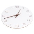 thumbnail image 1 of Round Wall ClockConcise Wall Clock Arabic Concise Wall Clock Wooden Wall Clock Rugged and Tough, 1 of 5