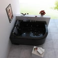 thumbnail image 3 of Whirlpool bathtub black 70.8″ x 47.2″ hot tub with Heater – Amalfi, 3 of 8