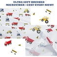 thumbnail image 7 of Viviland Kids Full Sheet Set Printed Boys Bed Sheets Excavator Toys Theme, 7 of 7