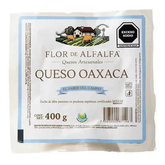 Queso Oaxaca Flor de Alfalfa 400 g