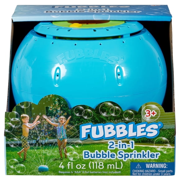 Little Kids Inc. Fubbles 2 in 1 Bubble Sprinkler with Premium Solution