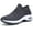 Dark Grey, variant on STQ Women's Walking Shoes Slip on Breathable Sneakers All Black US 8
