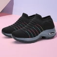 thumbnail image 4 of Zapatos casuales de mujer Air Cushion Light Hockproof para verano (40 Black Grey) Likrtyny Tenis De Mujer Tenis De Hombre, 4 of 5