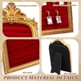 thumbnail image 6 of Vintage Velvet Ring Holder Arch Gold Small Jewelry Display Tray for Travel Wedding Photography Prop, 6 of 10