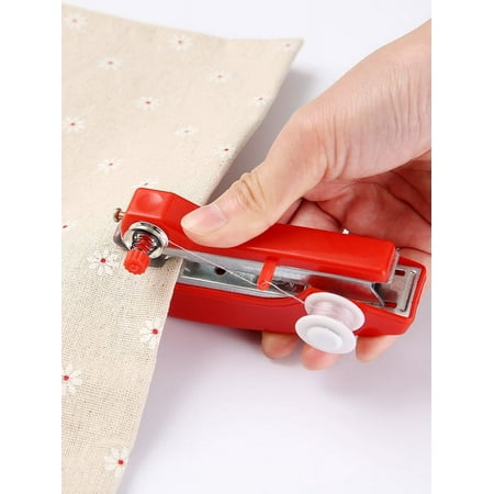 Handheld Sewing Machine Portable Mini Manual Simple Operation Sewing Instrument Useful Portable Sewing Machines Tool Accessories