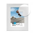 thumbnail image 2 of Hauz FRM7555 - 5x7 White Curved Picture Frame Wood Texture, 2 of 2