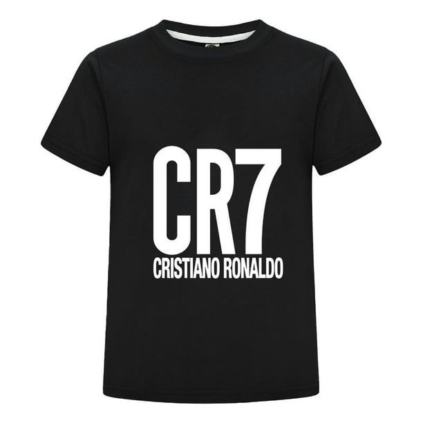 Camiseta CR7 para Niños con Estampado de Ronaldo y Playera de Futbol Infantil para Verano