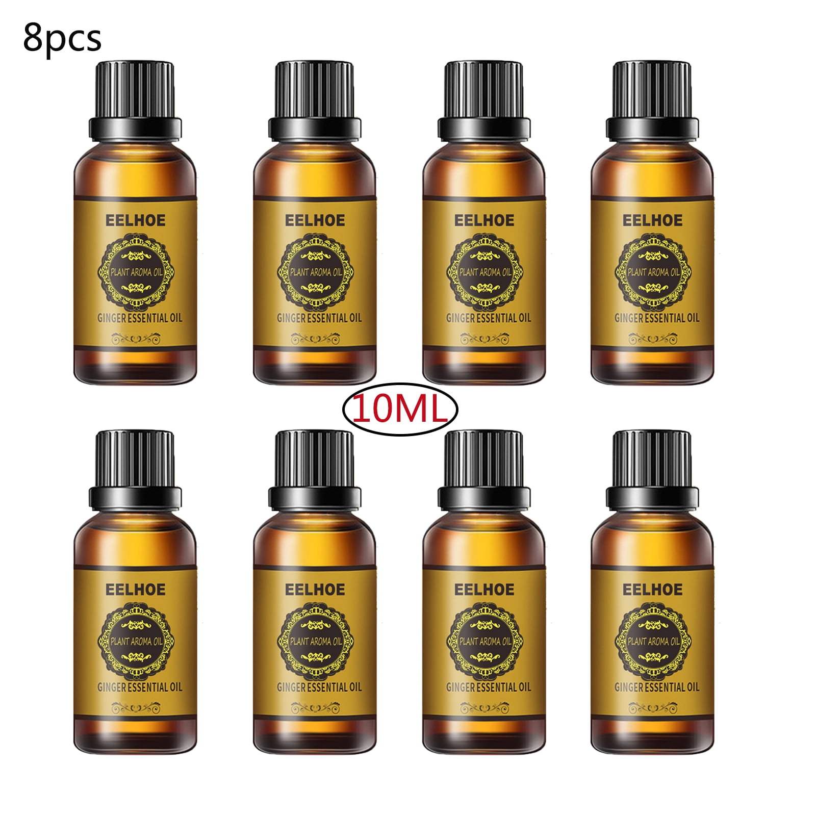 10ML Eelhoe Ginger Slimming Essential Oil 8Pcs