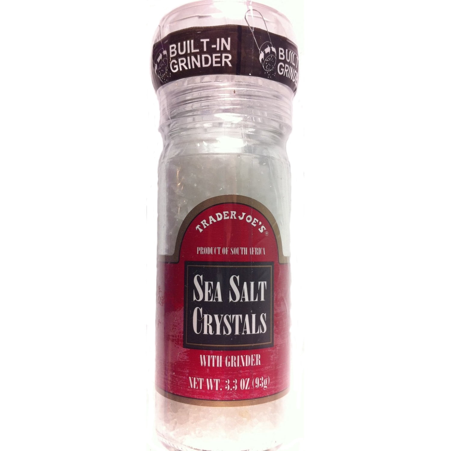 Trader Joe's Sea Salt Crystals with Grinder - 3.3 Oz