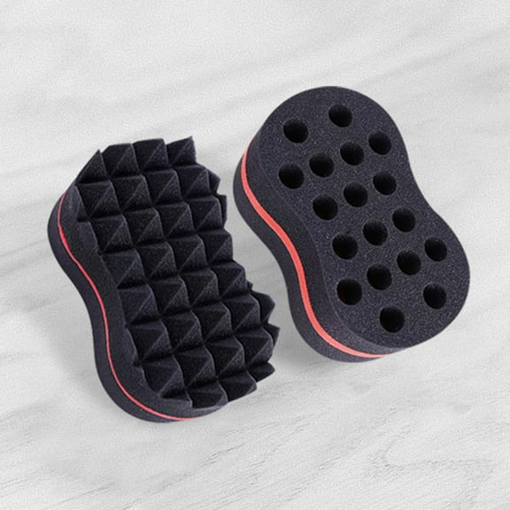 Curly Hair Sponge Brush for Natural Afro Locs Curls Reusable Portable Styling Tool for Men Women Home Travel Use