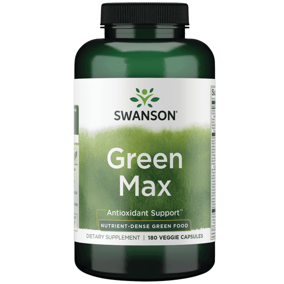 Swanson Green Max 180 Veg Caps