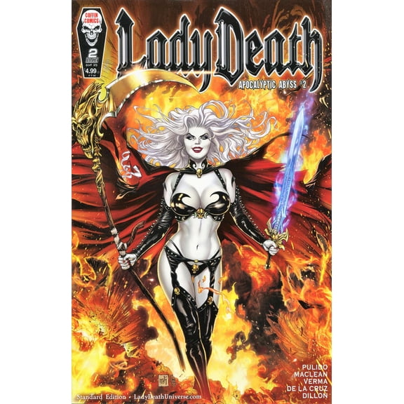 Lady Death: Apocalyptic Abyss #2 VF ; Coffin Comic Book