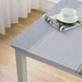 thumbnail image 4 of HAOXIT  Tablecloth, Rectangle Table Cloth Cotton Linen Wrinkle Free Anti-Fading Tablecloths Washable Dust-Proof Table Cover for Kitchen Dining (Rectangle/Square) White, 4 of 7