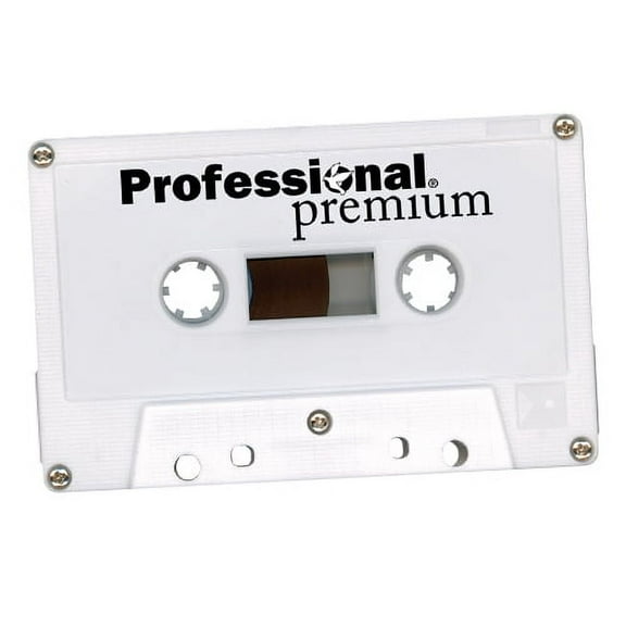 Professional Premium White 62 Minute Cassette Tape 25 pack