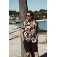thumbnail image 5 of COOFANDY Men's Hawaiian Matching Set Summer Beach 2 Piece Outfits Flower Button Down Shirts and Shorts, 5 of 8