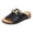 Black, variant on Rokment Women's Cork Footbed Wedge Mules Sandals Summer 2026 Trendy Casual Leather Buckles Open Toe Orthotic Platform Walking Slides Backless Slip on Shoes