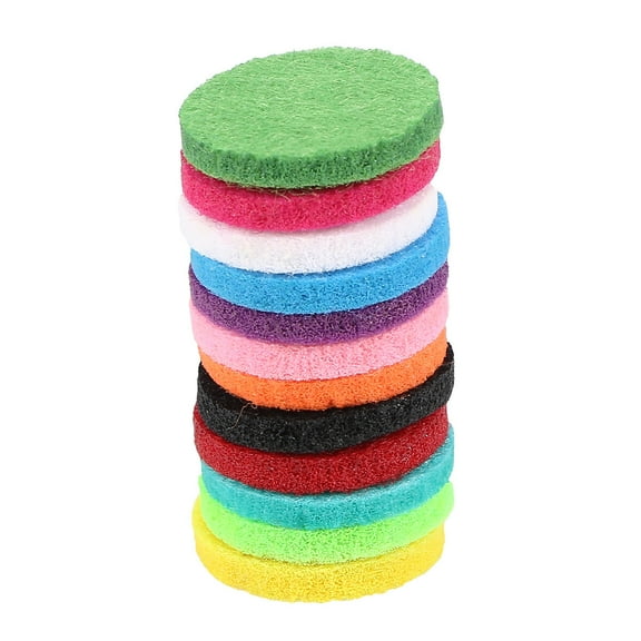 WSTEER 12Pcs Essential Oil Diffuser Locket Necklace Refill Pads Aromatherapy Diffuser Necklace Replacement Pads for Aroma Diffuser Pendant Necklace