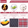 thumbnail image 3 of Abrigo Kuoser para perro, cálido, reversible, impermeable, color rojo, talla S, 3 of 6