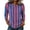 Pink, variant on JULMCOMO Shirts for Women Vertical Striped 3/4 Sleeve Crew Neck Trendy Loose Fit T Shirts Color Block Comfy Summer Tops Pink S