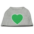 thumbnail image 4 of Pet Dog  Cat Shirt Screen Printed, "Swiss Dots Green Heart", 4 of 6