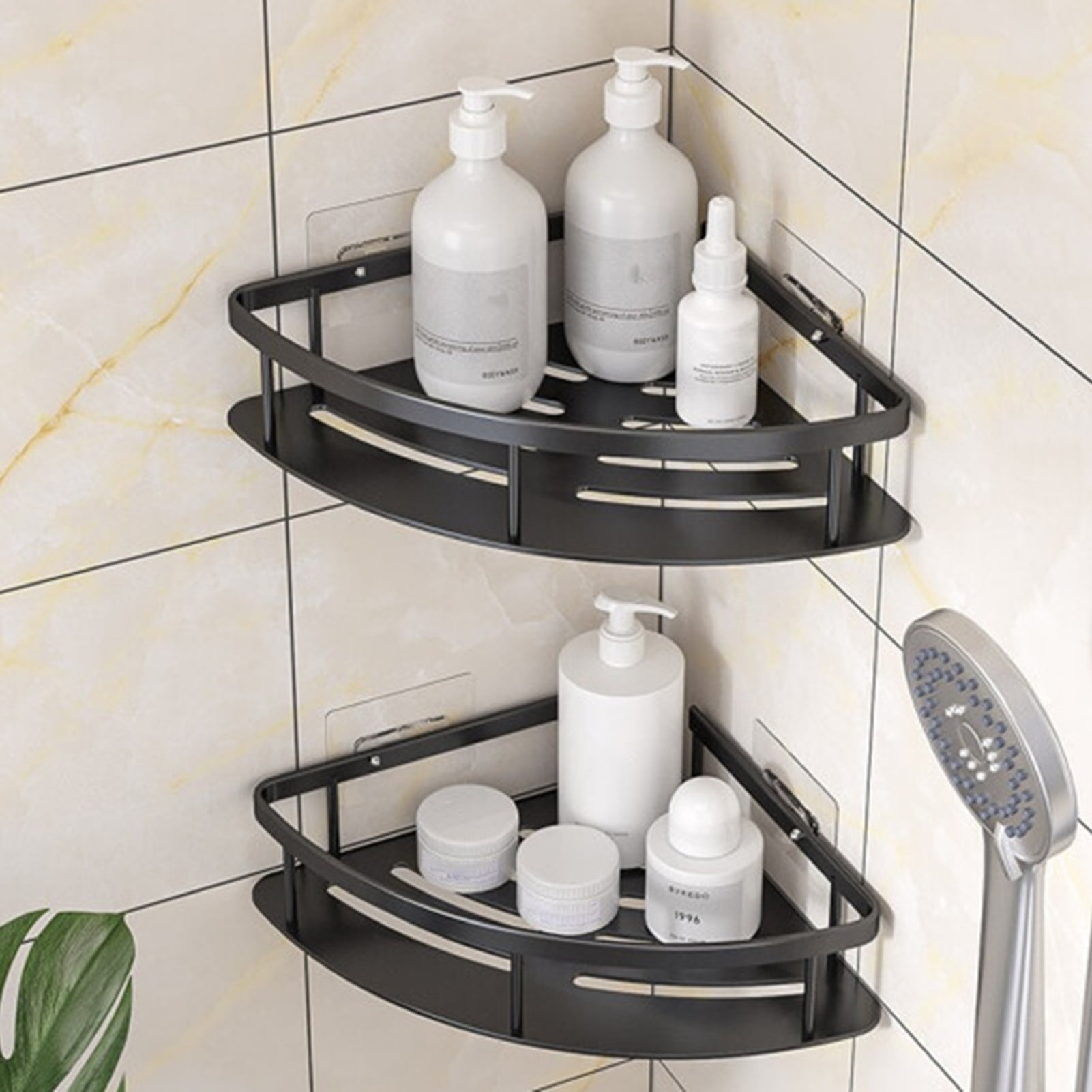 White Modern Shower Shelf, Rounded Shower Shelf With a Curve, Curved Bathroom  Shelf, Dabstory, Modern Farmhouse White Shower Shelves RAGIO 