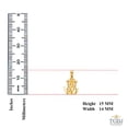 thumbnail image 3 of Solid 14k Yellow Gold Jesus Cross Mariner Charm Anchor Crucifix Pendant 6 Sizes (TGDJ-1228), 3 of 6