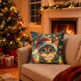 thumbnail image 6 of Horivan Festive Christmas Tree Cat Pillow Cover Linen Watercolor Holiday Decor for Sofa Bed Living Room Seasonal Home Accent Throw Pillow Case Cute Cat Themed, 6 of 6