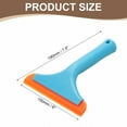 thumbnail image 2 of Uxcell 3pcs Squeegee 6 Inch Length Auto Water Blade Shower Squeegee with Non-Slip Handle for Windshield Window Cleaner Glass Door, Blue, 2 of 7