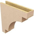 thumbnail image 5 of 5"W x 20"D x 20"H Thin Mediterranean Rough Cedar Woodgrain TimberThane Corbel, Primed Tan, 5 of 6