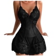 thumbnail image 1 of Birdeem Lingerie Aguichant pour Femmes Robe Camisole Aguichant en Dentelle Unie pour Femmes, 1 of 1