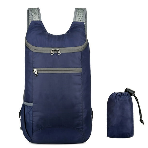 Mochila Deportiva Ligera para Exteriores, de Poliéster, para Viaje, Plegable, para Hombro, Pequeña, para Almacenamiento