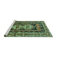 thumbnail image 2 of Ahgly Company Machine Washable Indoor Rectangle Southwestern Turquoise Blue Country Area Rugs, 5' x 7', 2 of 4