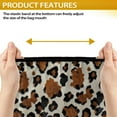 thumbnail image 7 of Yuyamidu Brown Leopard Print Electric Tongue Jack Cover Universal Camper Jack Cover Protector for Outside Protection Trailer RV Electric Jack Cover with Tight Belt, 7 of 7