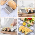 thumbnail image 4 of 2 Unids Burritos de acero inoxidable Soportes Taco Pantalla Bastidores Titulares (Color de acero), 4 of 5