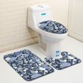 thumbnail image 5 of Juego de alfombras de baño con estampado de piedra 3D, alfombrillas de baño antideslizantes, alfombrillas decorativas para asiento de inodoro, alfombra 3 piezas Eigraketly JJ25267-03, 5 of 5