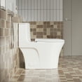 thumbnail image 6 of Spaco 1.1/1.60 GPF Dual-Flush One Piece Toilet,Button on Tank top S-trap, Water-Saving Elongated Comfort Height Floor Mounted, Soft Closing Seat,1000 Gram Map Flushing Score Toilet, White, 6 of 15