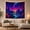 Alien Lake, variant on Alien Lake with Glowing Mushrooms and Ringed World, Dreamy Fantasy Art for Space Lovers, Cosmic Wall Decor, Housewarming Gift, Tapestry Wall Hanging for Bedroom and Gaming Room