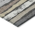 thumbnail image 4 of Addison Rugs Chantille Indoor/Outdoor Transitional Stripes Charcoal Washable Rectangle Rug, 8' x 10', 4 of 6