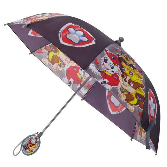 Paraguas Nickelodeon Kids Paw Patrol para niños de 3 a 6 años, color gris