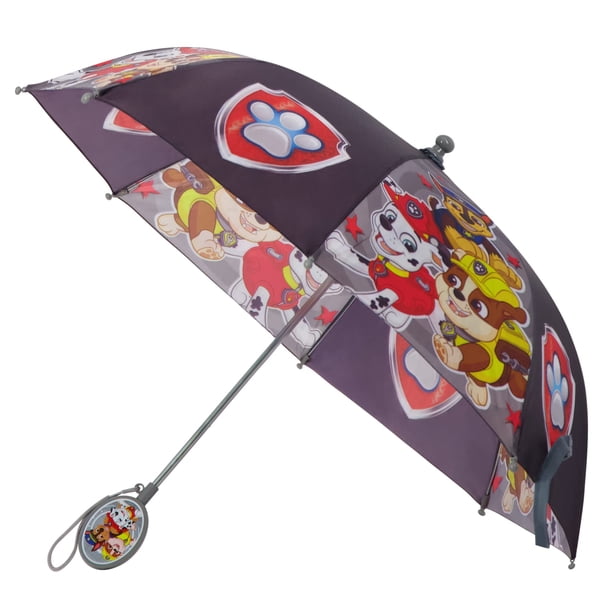 Paraguas Nickelodeon Kids Paw Patrol para niños de 3 a 6 años, color gris