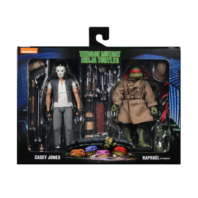 NECA CASEY JONES / RAPHAEL 7インチ NECA, TMNT Action Figure 2 Pack, 7 Inch, Disguise, with