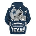 thumbnail image 3 of Football Cowboys Men's Women Vintage 3D Hooded Sweatshirt - All-Season Loose Fit Streetwear, 3 of 6