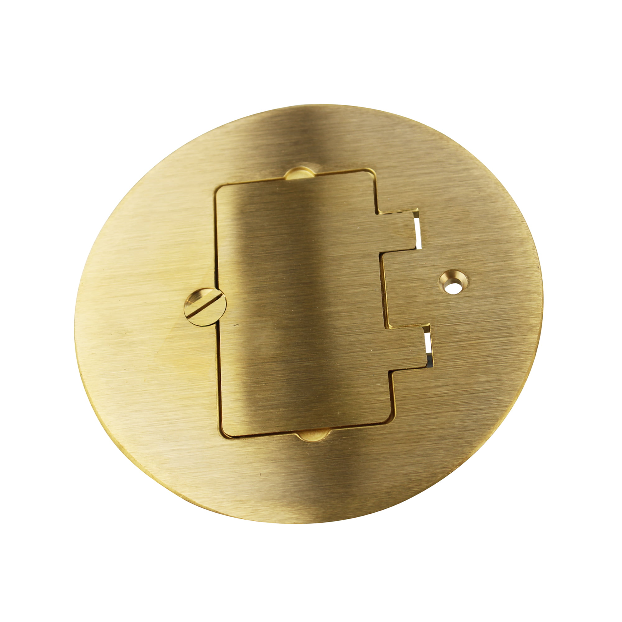 WIREMOLD LEGRAND 895GFI BRASS ROUND CARPET COVER PLATE 