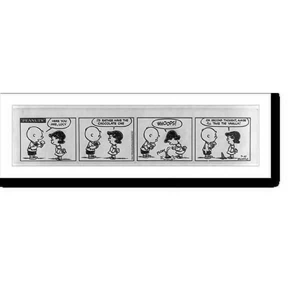 Historic Print, Peanuts. Here you are, Lucy"", 16" x 20"